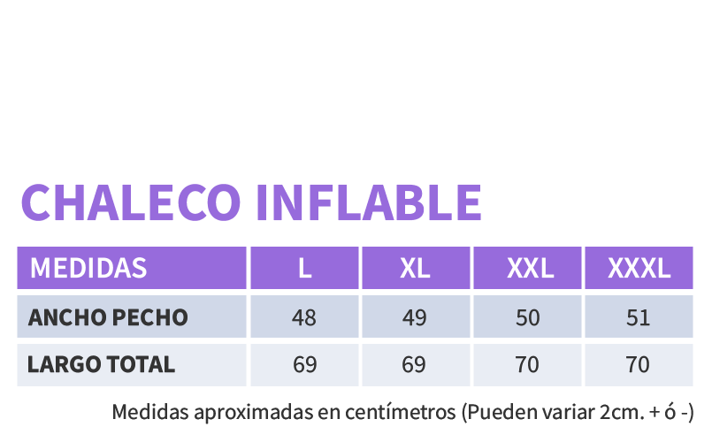 chaleco inflable